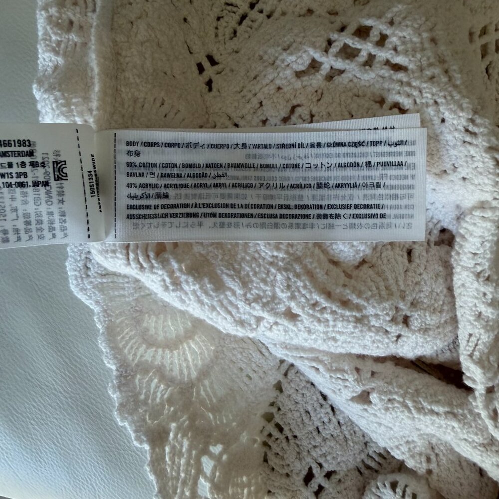 Abercrombie & Fitch Floral Crochet Top NWT - Picture 7 of 7